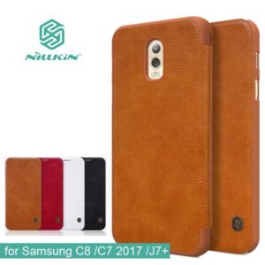 کیف چرمی نیلکین سامسونگ Nillkin Qin Series Leather Cover Galaxy C8 | j7 Plus