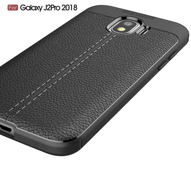 قاب طرح چرم سامسونگ Auto Focus PU Leather Silicone Case | Galaxy j2 Core 2018 
