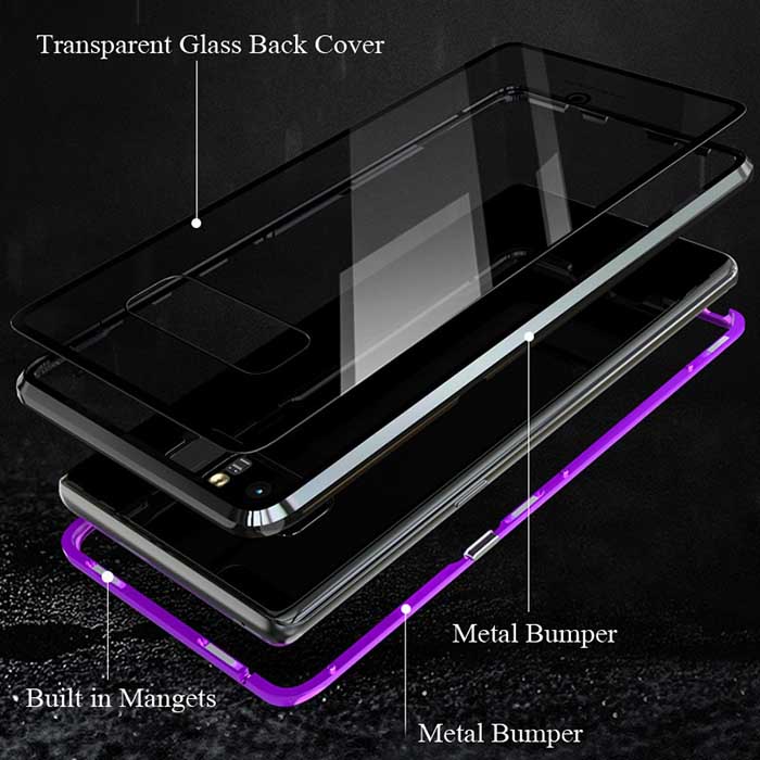 قاب دو تکه مگنتی سامسونگ Magnetic Adsorption Metal Bumper Case | Galaxy Note 8 