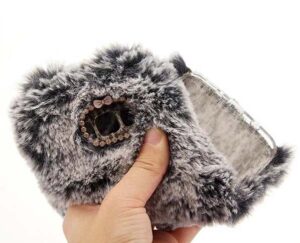 قاب محافظ سامسونگ Kissacase Rabbit Design Soft Fur Case | Galaxy S8