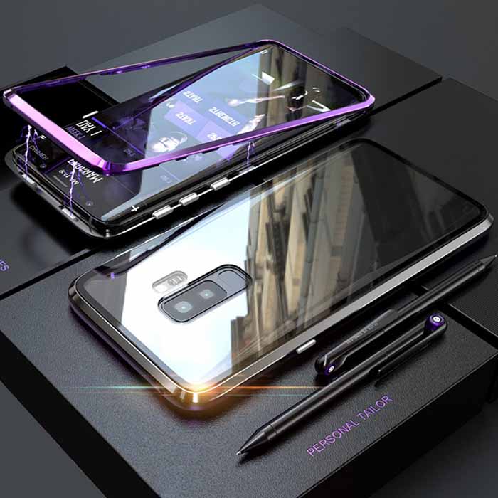 قاب محافظ دو تکه مگنتی سامسونگ Magnetic Adsorption Metal Frame Case | Galaxy S9 