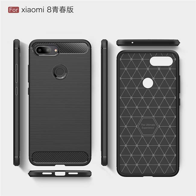 قاب اوریجینال فیبر کربن شیائومی Carbon Fiber Rugged Armor Case Xiaomi Mi 8 Lite | Mi 8X 
