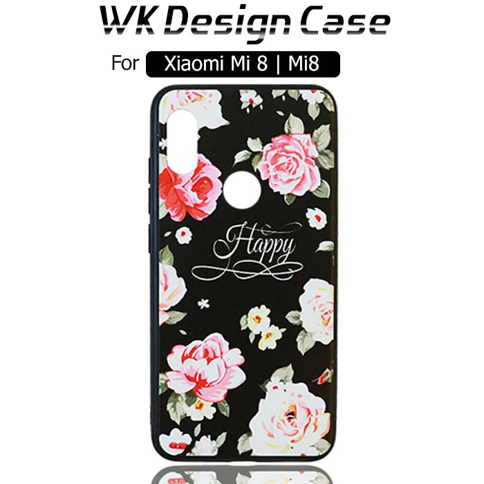 قاب محافظ طرح گل شیائومی WK Design Silicone Flower Case | Xiaomi Mi 8
