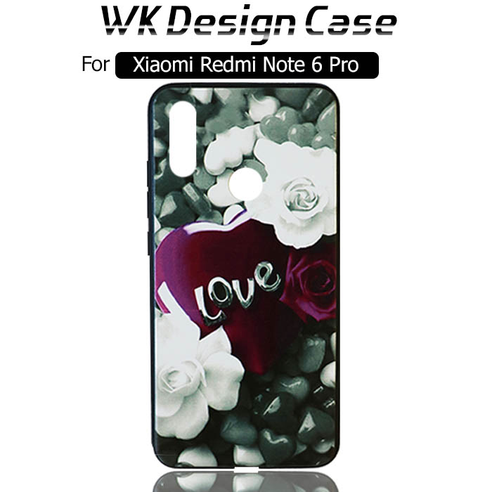 قاب محافظ شیائومی WK Design Floral Painted Case | Xiaomi Redmi Note 6 Pro