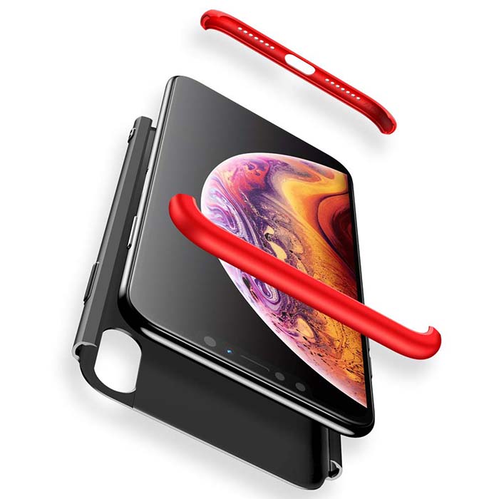قاب محافظ سه تیکه اپل GKK 3 in 1 Full Coverage Matte Case | iphone XS Max