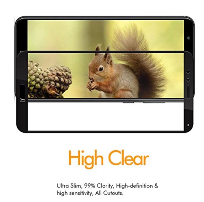 محافظ صفحه تمام چسب پوشش کامل آنر MB Full Coverage 5D Glass | Honor 7X