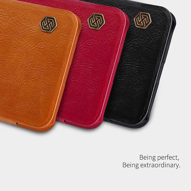 کیف چرمی نیلکین وان پلاس Nillkin Qin Series Leather Flip Cover | OnePlus 6T