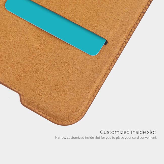 کیف چرمی نیلکین وان پلاس Nillkin Qin Series Leather Flip Cover | OnePlus 6T