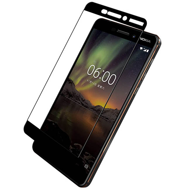محافظ صفحه تمام چسب پوشش کامل نوکیا MB Full Coverage 5D Glass Nokia 6.1 | 6 2018