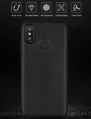 قاب فیبر کربنی شیائومی Baseus Carbon Fiber Rubber Silicone Case Xiaomi Mi 6X | Mi A2