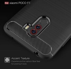 قاب فیبر کربن شیائومی Brushed Rugged Armor Case Xiaomi Poco F1 | Pocophone F1