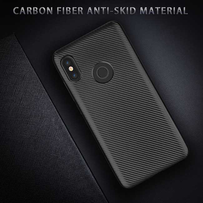 قاب ژله ای شیائومی Baseus Carbon Fiber Rubber Silicone Case | Redmi Note 5 Pro