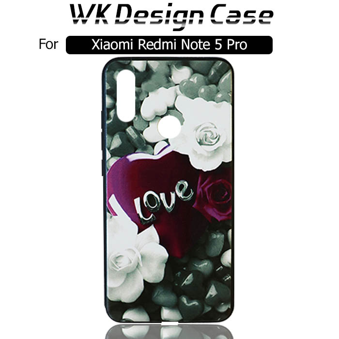 قاب محافظ شیائومی WK Girls Design Silicone Flower Case | Xiaomi Redmi Note 5 pro