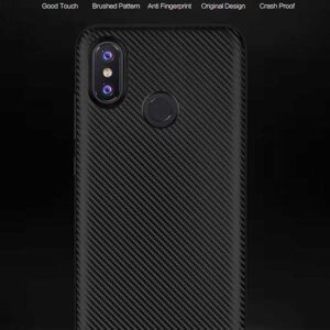 قاب محافظ شیائومی Baseus Carbon Fiber Rubber Silicone Case | Xiaomi Redmi Note 6 Pro