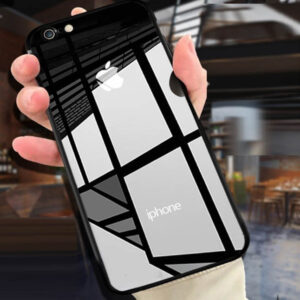 قاب اوریجینال پشت گلس آیفون Luxury TPU + Back Glass Cover | iphone 7