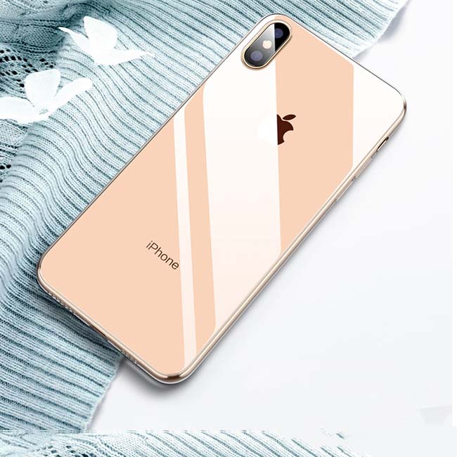 قاب اوریجینال پشت گلس اپل Luxury Tempered Glass Back Cover | iphone 8