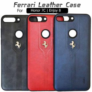 قاب محافظ چرمی فراری آنر Ferrari PU Leather Back Cover Honor 7C | Enjoy 8