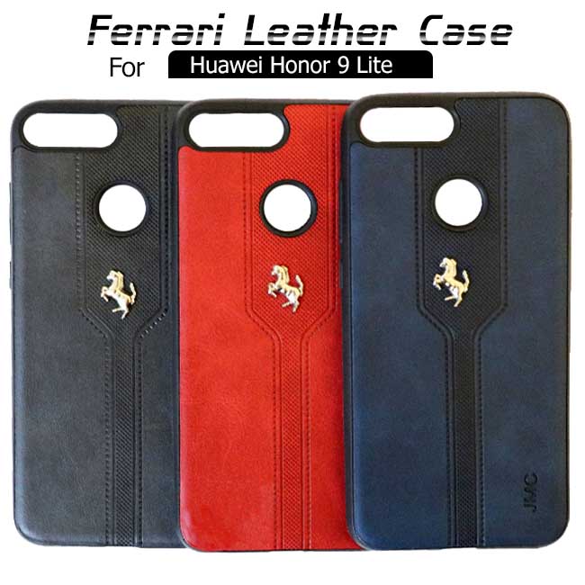 قاب چرمی طرح فراری آنر Ferrari Luxury PU Leather Back Case | Honor 9 Lite