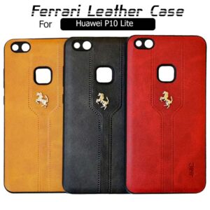 قاب محافظ چرمی فراری هواوی Ferrari Soft Leather Case | Huawei P10 Lite