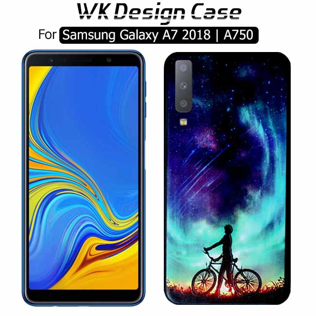 قاب محافظ طرح دار سامسونگ WK Bright Sky Printed Case Galaxy A7 2018 | A750