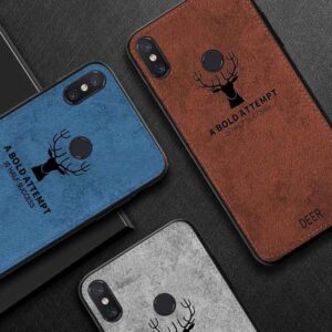 قاب گوزنی طرح پارچه شیائومی Silicone Cloth Pattern Vintage Deer Case | Xiaomi Mi 8