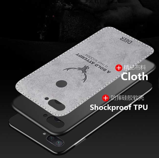 قاب گوزنی شیائومی Cloth Texture Deer Case Xiaomi Mi 8 Lite | Mi 8X | Mi 8 Youth 