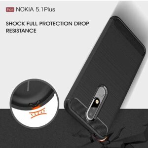 قاب محافظ فیبر کربن نوکیا Rugged Armor Shock-Proof Case Nokia X5 | Nokia 5.1 Plus