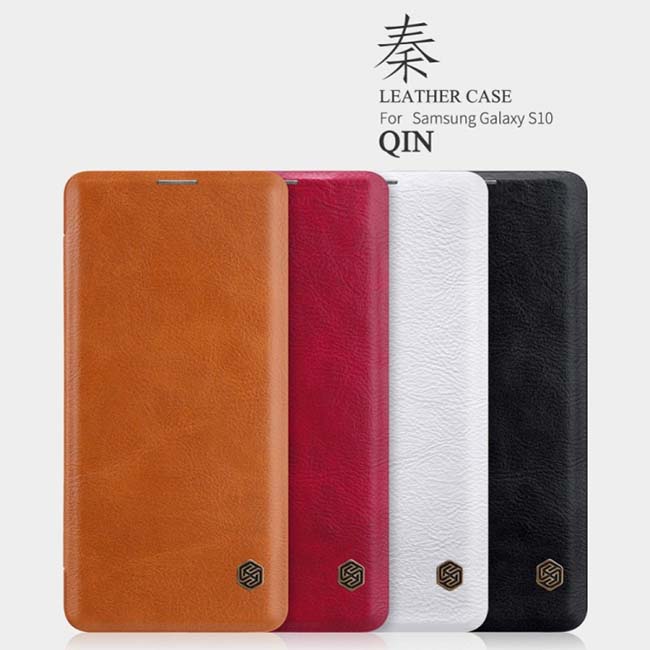 کیف Qin نیلکین سامسونگ Nillkin Qin Series Leather Flip Cover | Galaxy S10
