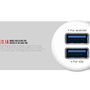شارژر فندکی سریع الدینیو LDNIO 2 Port Car Charger With Micro USB Cable | DL-C23