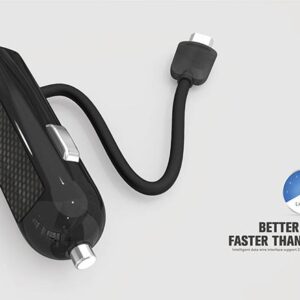 شارژر فندکی سریع دو پورت EMY USB + Cable Universal Car Charger | MY-125