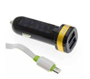 شارژر فندکی سریع امی EMY 2.1A Dual USB Port Car Charger | MY-121