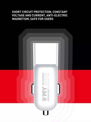 شارژر فندکی امی EMY Car Charger + Micro USB Cable | MY-20