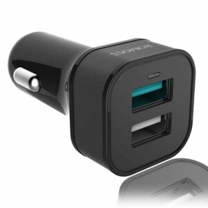 شارژر فندکی کوااکام 3.0 روموس ROMOSS Qualcomm 3.0 Fast Car Charger | AU30Q