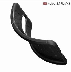 قاب طرح چرمی نوکیا Auto Focus Silicone Texture Case Nokia 3.1 Plus | X3