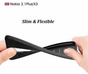 قاب طرح چرمی نوکیا Auto Focus Silicone Texture Case Nokia 3.1 Plus | X3