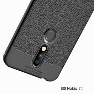 قاب طرح چرم اتو فوکوس نوکیا Auto Focus Silicone Texture Case | Nokia 7.1 2018