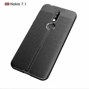 قاب طرح چرم اتو فوکوس نوکیا Auto Focus Silicone Texture Case | Nokia 7.1 2018