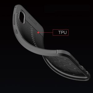 قاب محافظ طرح چرم سامسونگ Auto Focus TPU Silicone Texture Case | Galaxy A10