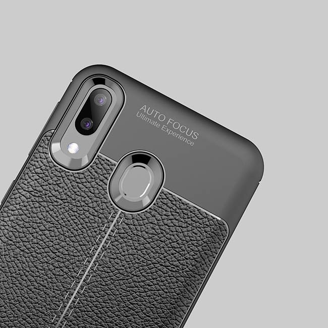 قاب طرح چرم اتو فوکوس سامسونگ Auto Focus Leather Texture Case | Galaxy A30 2019