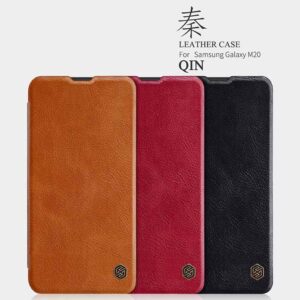 کیف چرمی نیلکین سامسونگ Nillkin PU Leather Qin Business Cover | Galaxy M20