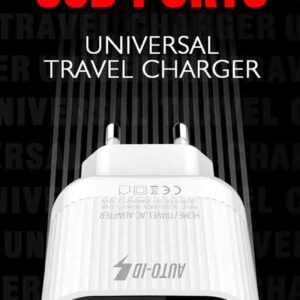 آداپتور شارژر دو پورت امی EMY Auto ID 2 USB Port Wallet Charger | MY-A202