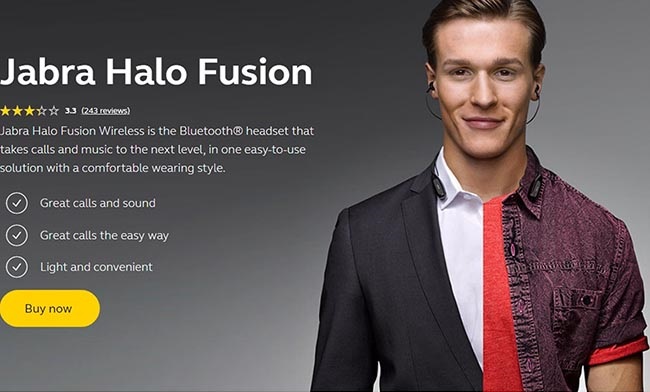 هندزفری بلوتوث دور گردنی جبرا JABRA Halo Fusion Wireless Headset