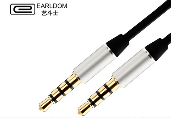 کابل انتقال صوت ارلدام Earldom 24K Gold Plated Plug 3.5mm Audio Cable | AUX-15