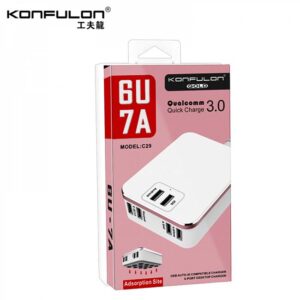 هاب شارژر سریع کانفلون Konfulon QC 3.0 With Micro USB Cable Wall Charger | C29