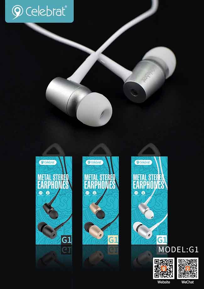 هندزفری فلزی سلبریت YISON Metal Earphones With Microphone 3.5mm | G1