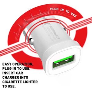 شارژر فندکی فست امی 1.5 آمپر Emy QC3.0 ABS+PC Travel Car Charger | MY-10