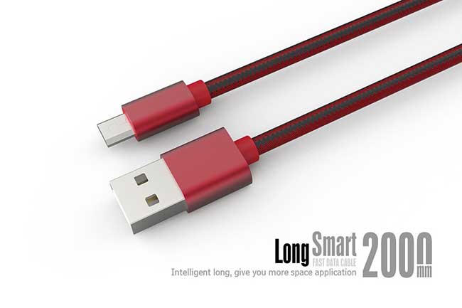 کابل شارژ و انتقال داده امی EMY Mico USB 2m 2A Fast Cable | MY-448