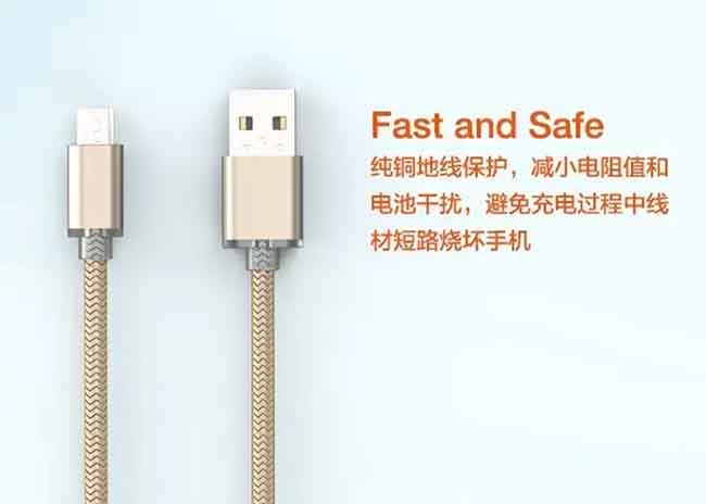 کابل شارژ و انتقال دیتای الدینیو LDNIO Micro USB & Lightning 2M Fast Cable | LS17 