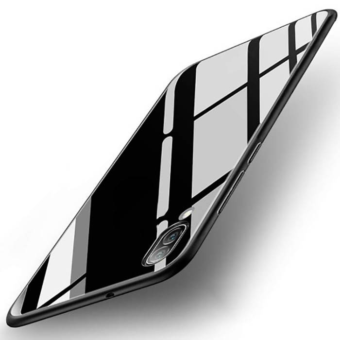 قاب محافظ براق پشت طلقی سامسونگ Soft TPU Glass Pattern Case | Galaxy A10
