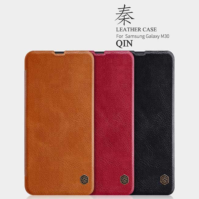 کیف محافظ نیلکین سامسونگ Nillkin Qin Series Leather Case | Galaxy M30
